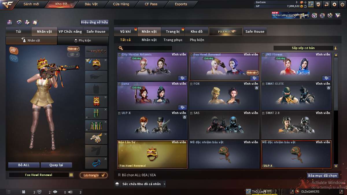 shop acc cf uy tin gia re